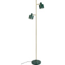 Ocean gulvlampe 2-lys 160 cm - Grønn / Messing