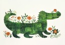 Floral crocodile Plakat Plakat / 100x150cm