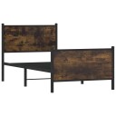  Sengeramme i metall uten madrass røkt eik 90x200 cm 8721102952654
