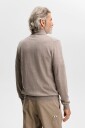 J. Lindeberg Kiyan Quarter Zip Sweater   Beige   XL