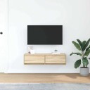  TV benk Sonoma Eik 100x31x25,5 cm Konstruert tre