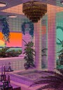 Vaporwave Pool Plakat / 100x150cm