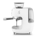 Smeg EGF03 Manuell Espressomaskin med Kaffekvern - Hvit