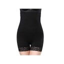 B2X Shapewear Shorts Høy Midje Blonder Svart XL/XXL