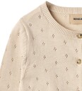 Wheat Cardigan   Strikk   Maia   Off White m. Hullmønster   Wheat   12 år (152)   Cardigan   Beige