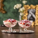 Hadeland Glassverk Elizabeth Dessertskål m/Stett Blomsterslip 25cl Klar