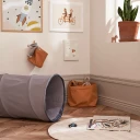 Kids Concept Tunnel bomull grå