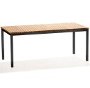 Skargaarden Häringe spisebord 95 x 214 cm svart/teak Skargaarden
