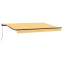 vidaXL Uttrekkbar markise sand 3,5 x 2 m stoff