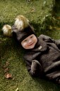 Mikk-line Dark Brown Melange ulldress 74