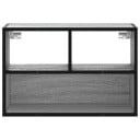  TV-benk grå sonoma 60x31x39,5 cm konstruert tre og metall 8721102839764