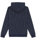 FILA Rifredi Relaxed Graphic Pinstriped Hoodie Navy 134 140