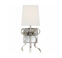 Ellery vägglampa nickel/cream