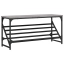  Skohylle grå sonoma 90x30x45 cm konstruert tre 8721012123939
