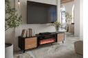 Clement TV-benk 200 cm - Svart/Brun