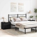  Nattbord 2 stk Svart Eik 50x40x43,5 cm Laget av Tre
