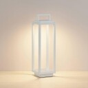 Lucande Mirina LED-utelykt, USB, hvit