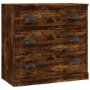  Skjenk røkt eik 70x35,5x67,5 cm konstruert tre