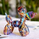 Skulptur Ballonghund Stripete Blå