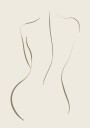 Woman Line Drawing Plakat Plakat / 100x150cm