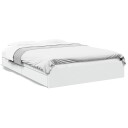  Sengeramme med skuffer hvit 160x200 cm konstruert tre 8721102622960