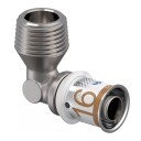 Uponor S-Press Plus Albue 25mm Utvendig Gjenge for Gulvvarme og Vannsystemer