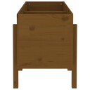 Høybed for hage honningbrun 121x50x57 cm heltre furu