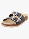 Superfit Kids' Fussbettpantoffel 27, Black Combi