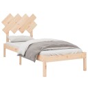 vidaXL Sengeramme 90x200 cm heltre