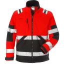 Fristads Softshelljacka 4083 Wyh, Klass 2 Varsel Röd/svart 4xl