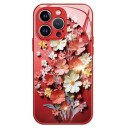 iPhone 12/12 Pro Hybrid-deksel med blomsterbukett rød