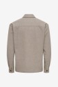 ONLY & SONS   Overtreksskjorte Onsmark Brushed 0353 Overshirt   Grå