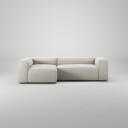 Decotique Grand 3 Seter Sofa Divan Venstre Moon White