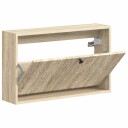 vidaXL Vegghengt skoskap DELFT 71 x 17 x 43 cm Konstruert tre