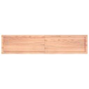 vidaXL Vegghylle lysebrun 180x40x4 cm behandlet heltre eik