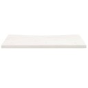 vidaXL Skrivebord hvit 80x40x2,5 cm heltre furu