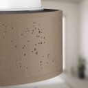 Taklampe i stoff 30 cm taupe – E27 sokkel blendfri