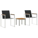  Spisestoler 2 stk Grå 60x56x85 cm Solid Akasietre