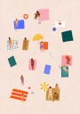 Beach Towel Harmony Plakat / 21x30cm