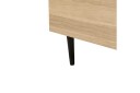 Seng med lamellramme Millay   Beige lyst tre svart/bouclé Beige lyst tre svart/Bouclé 140x200 cm