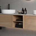 INR Iconic Nordic Rooms Air Wood Servantskap med Åpen Oppbevaring Dark oak / 40cm