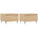  Salongbord 2 stk sonoma eik 50x46x35 cm konstruert tre 8721012111622