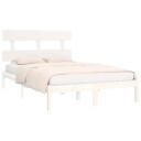vidaXL Sengeramme hvit heltre 180x200 cm 6FT Super King