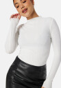 ONLY Emma L/S High Neck Top Egret XL