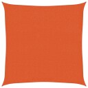 vidaXL Solseil 160 g/m² oransje 3,6x3,6 m HDPE