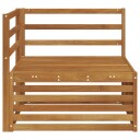  Utendørs Hjørnesofa Solid akasietre Naturlig 83 x 83 x 73 cm