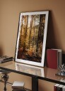 Golden Autumn Forest Plakat Plakat / 100x150cm