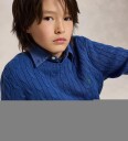 Ralph Lauren Kids Cable Knit Cotton Sweater   Blue   M
