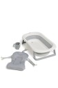 Beemoo CARE Assist Badebalje Inkl. Badestøtte & Skyllekanne White/Grey