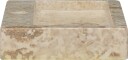 vidaXL Vask 38x24x6,5 cm marmor kremhvit